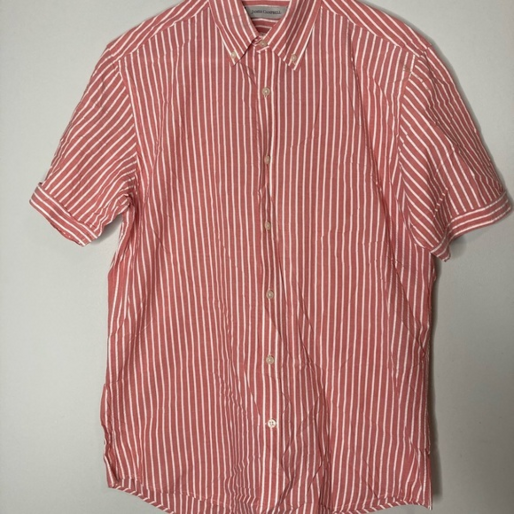 James Campbell striped button front‎ shirt